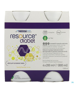 Resource diabet vanilla    4x200ml 12173634