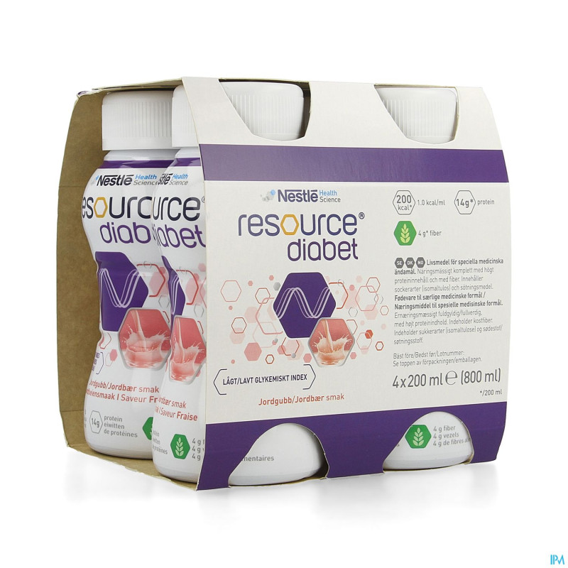 Resource diabet strawberry  4x200ml 12173635