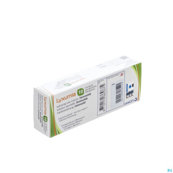 Lyxumia 10 mcg sol inj 1 stylo vert prempl 3 ml