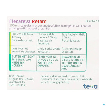 Flecateva retard 100 mg caps liber prolonge 100