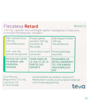 Flecateva retard 100 mg caps liber prolonge 100
