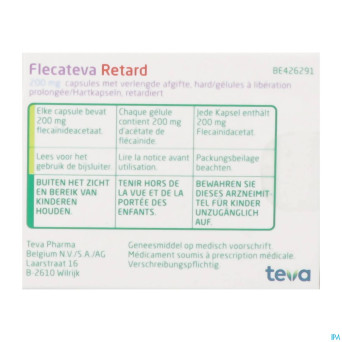 Flecateva retard 200 mg caps liber prolonge 100