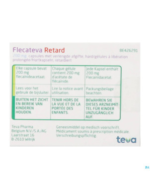 Flecateva retard 200 mg caps liber prolonge 100