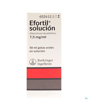 Effortil impexeco 7,5mg/ml sol buv gutt 50 ml pip