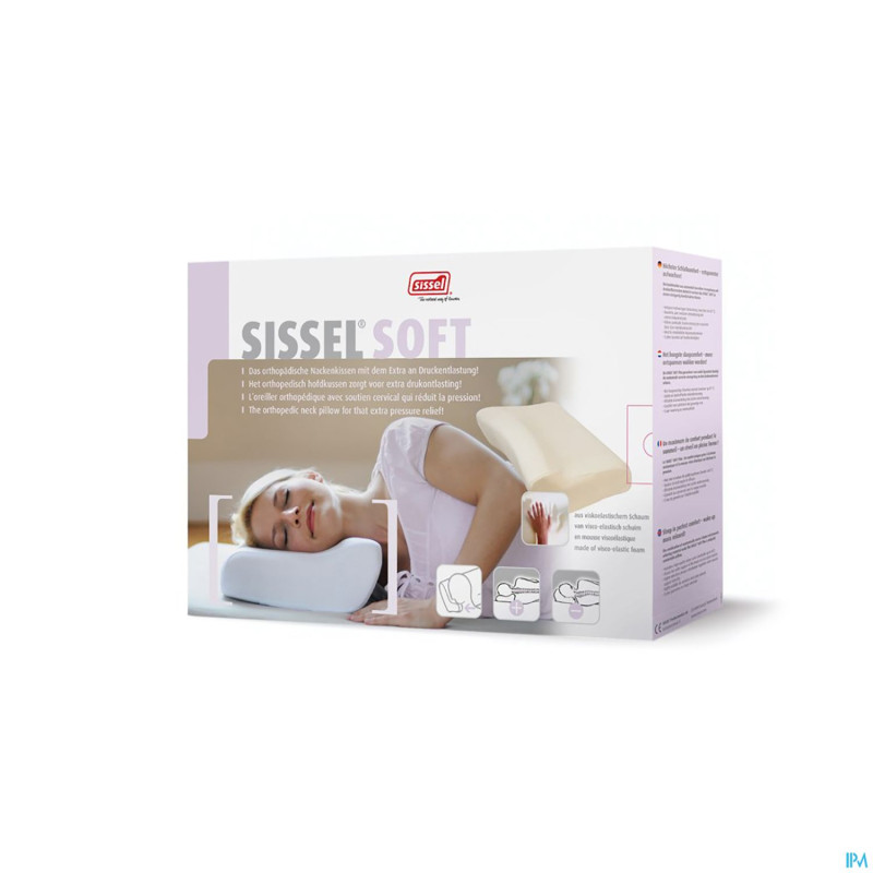 Sissel soft m oreiller visco-elast medium+taie