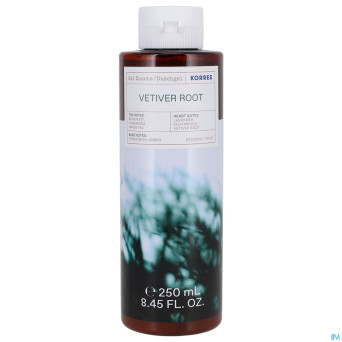 Korres kb gel douche vetiver  250ml