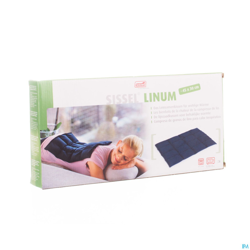 Sissel linum coussin chauff.graines de lin 30x45cm