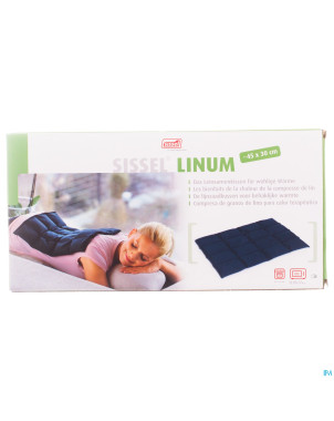 Sissel linum coussin chauff.graines de lin 30x45cm