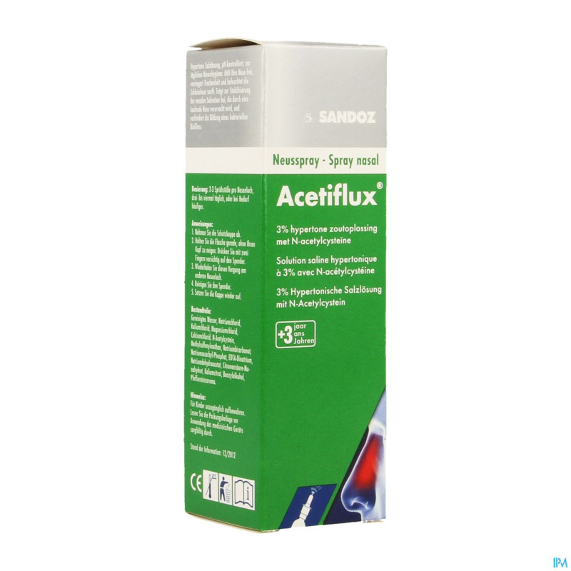 Acetiflux 3% spray nasal lsp 20ml