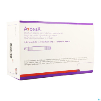 Avonex 30mcg/0,5ml sol inj stylo prerempl 4