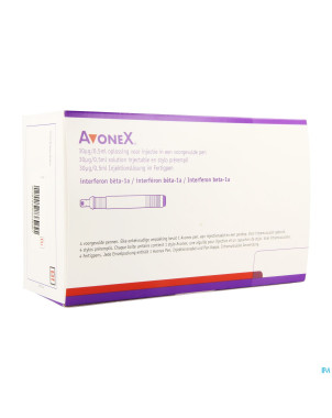 Avonex 30mcg/0,5ml sol inj stylo prerempl 4