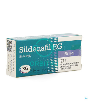 Sildenafil eg  25 mg tabl pell  4 x  25 mg