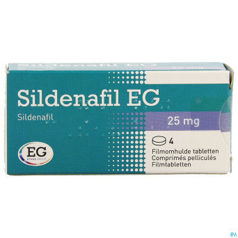 Sildenafil eg  25 mg tabl pell  4 x  25 mg