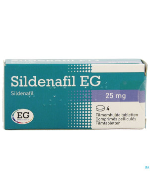 Sildenafil eg  25 mg tabl pell  4 x  25 mg