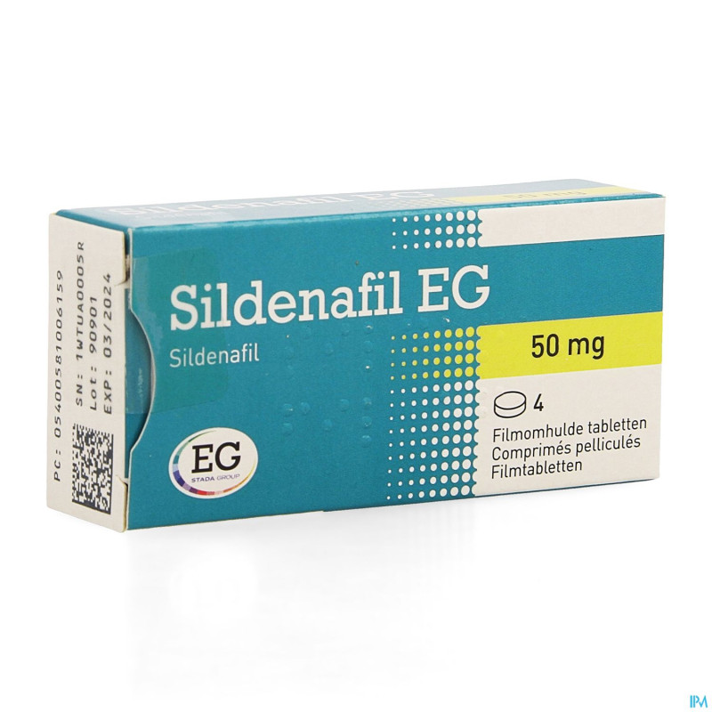 Sildenafil eg  50 mg comp pell  4 x  50 mg