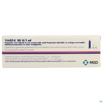 Vaqta 50u/1 ml ad ser pre remplie 2 aiguilles