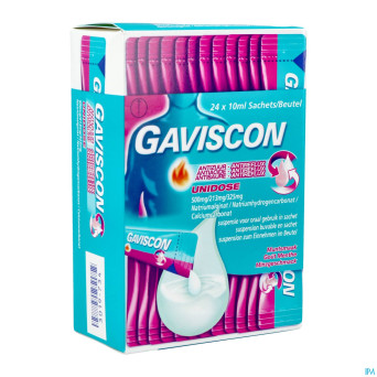 Gaviscon antireflux antiacide susp buv.    sach 24