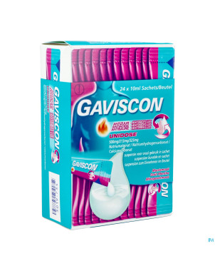 Gaviscon antireflux antiacide susp buv.    sach 24