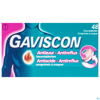 Gaviscon antiacide-antireflux    comp a croquer 48