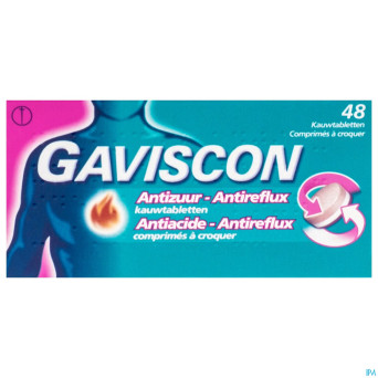 Gaviscon antiacide-antireflux    comp a croquer 48