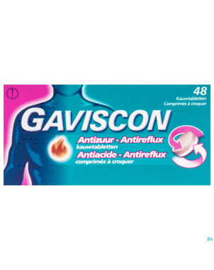 Gaviscon antiacide-antireflux    comp a croquer 48