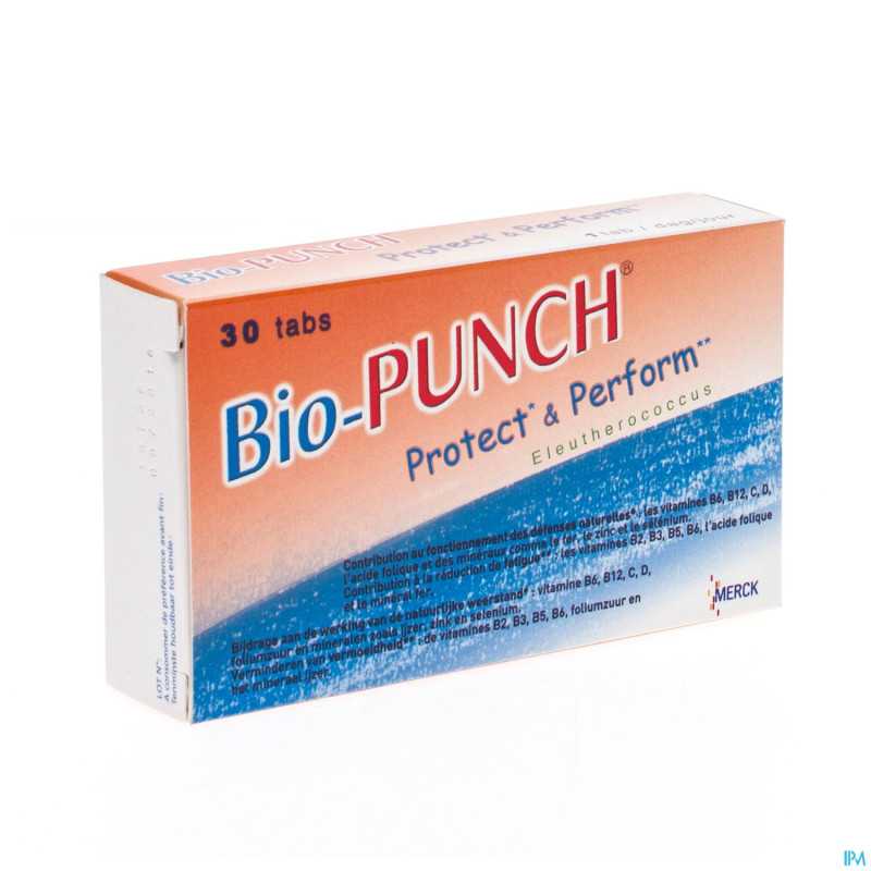 Bio punch protect & perform tabl 30
