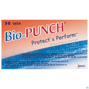 Bio punch protect & perform tabl 30
