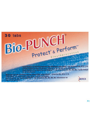 Bio punch protect & perform tabl 30