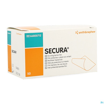 Secura no-sting barrier wipes 1ml 50 66800712