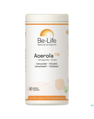 Acerola 750 vitamines be life nf    gel  90