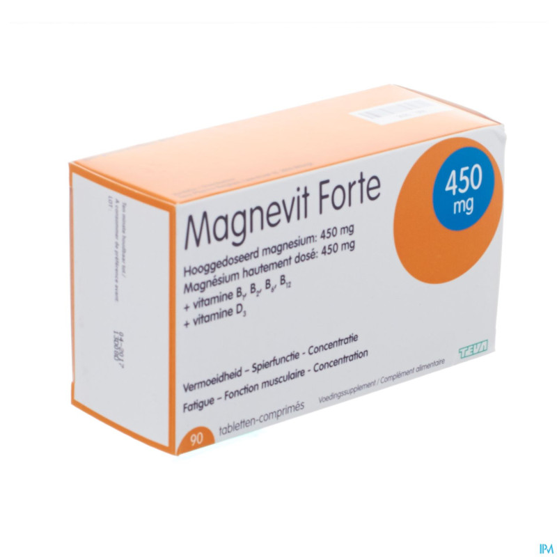 Magnevit forte 450mg    tabl 90