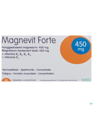 Magnevit forte 450mg    tabl 90