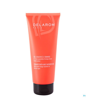 Delarom gel douche-bain orange    tube 200ml 2106