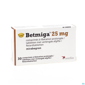 Betmiga tabl 30 x 25 mg