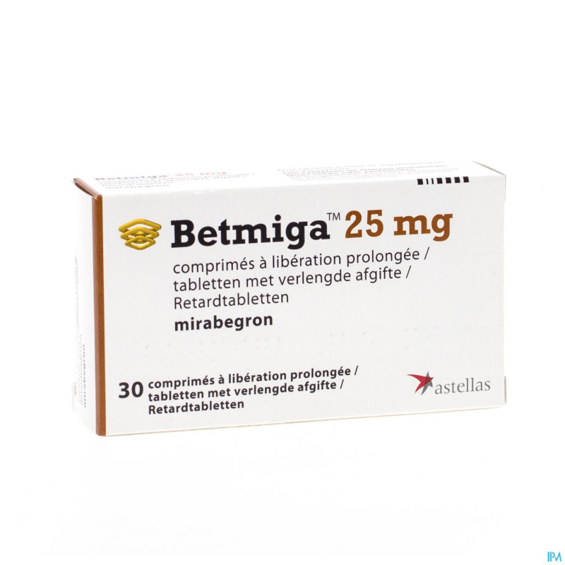 Betmiga tabl 30 x 25 mg