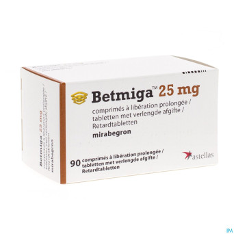 Betmiga tabl 90 x 25 mg