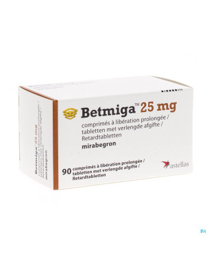 Betmiga tabl 90 x 25 mg