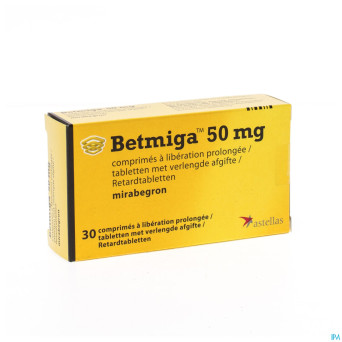 Betmiga tabl 30 x 50 mg