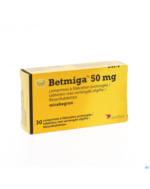 Betmiga tabl 30 x 50 mg
