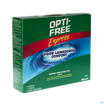 Opti-free express mp disinf.3x355ml+1x120+3 etuis