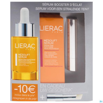 Lierac coffret mesolift serum+bme levre rose gloss