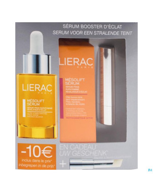 Lierac coffret mesolift serum+bme levre rose gloss