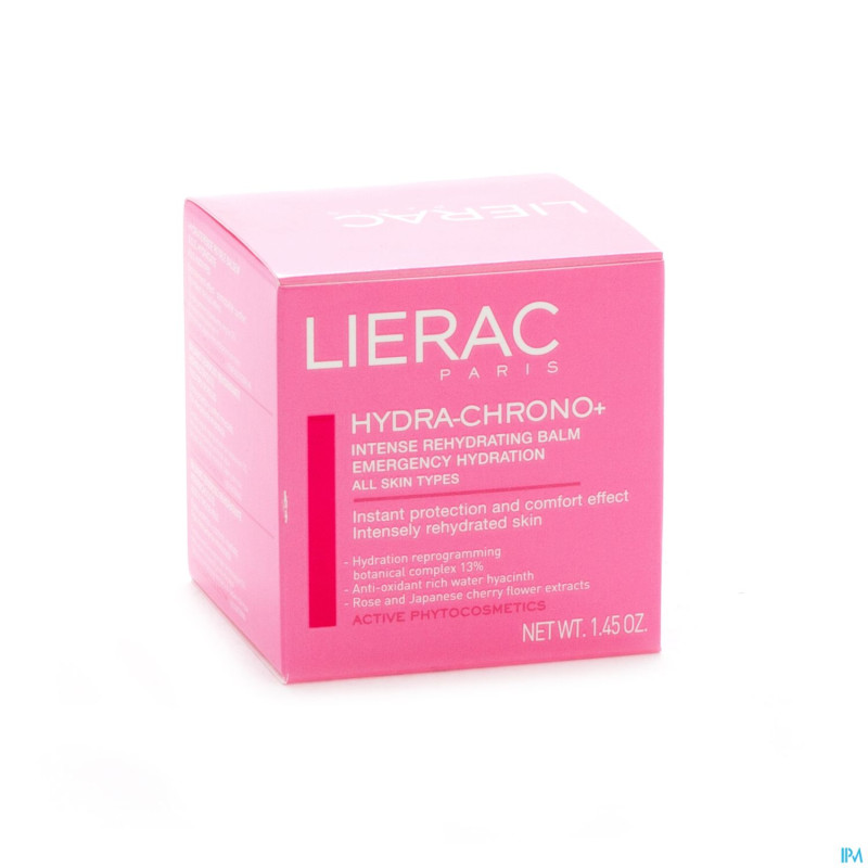 Lierac hydra chrono pot 40ml action prix