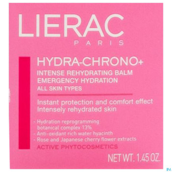Lierac hydra chrono pot 40ml action prix