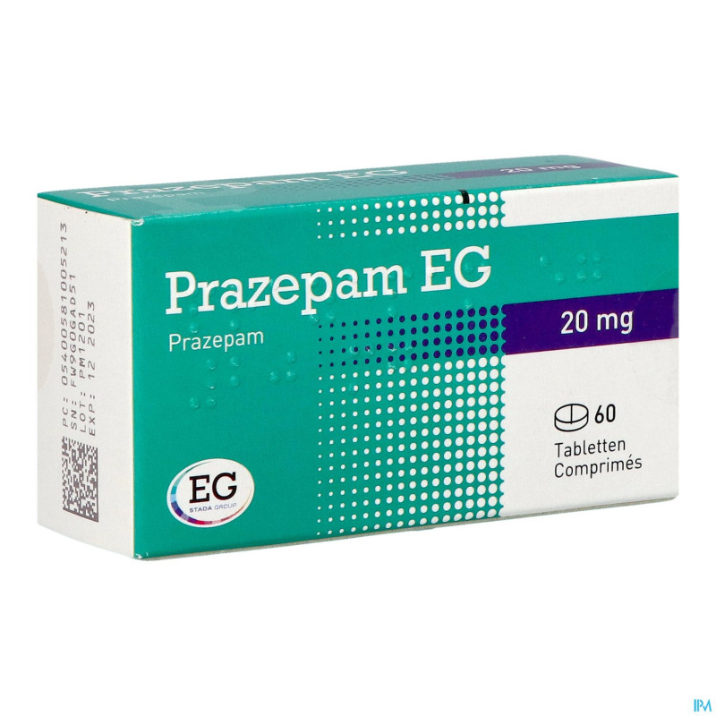 Prazepam eg 20 mg tabl  60 x 20 mg
