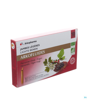 Arkofluide jambes legeres bio unicadose 10
