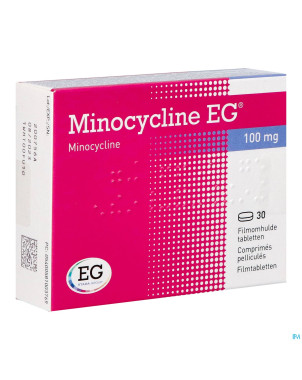 Minocycline eg 100 mg comp pell 30