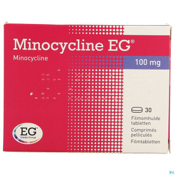 Minocycline eg 100 mg comp pell 30