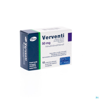 Verventi 50mg comp pell 12