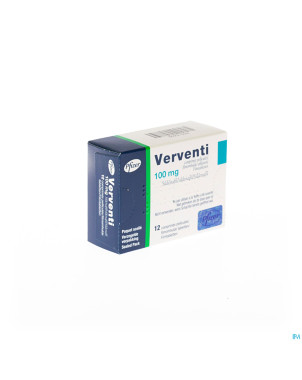 Verventi 100mg comp pell 12